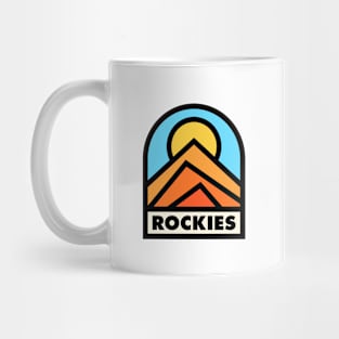 Rockies Retro Badge Mug